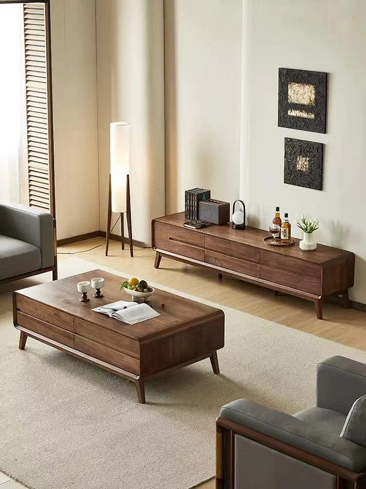 北美黑胡桃家具  黑胡桃电视柜