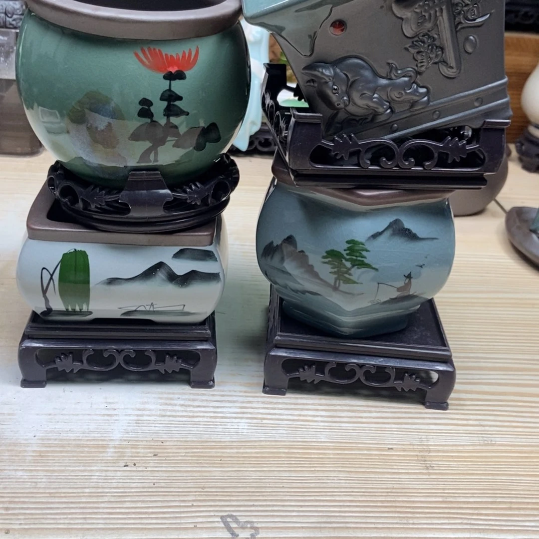 瓷片陶瓷花盆陶瓷艺术