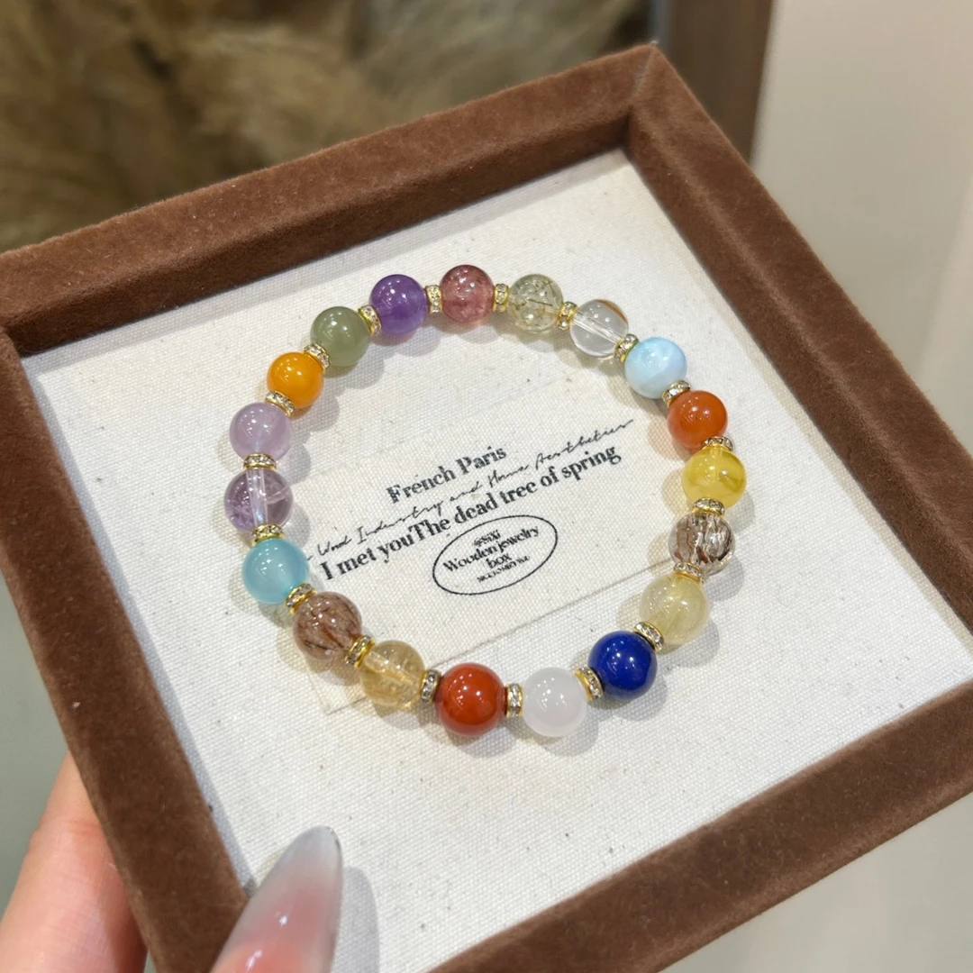 【Crystal】原创016天然白水手链多宝珠子手链轻奢女款高级感手串