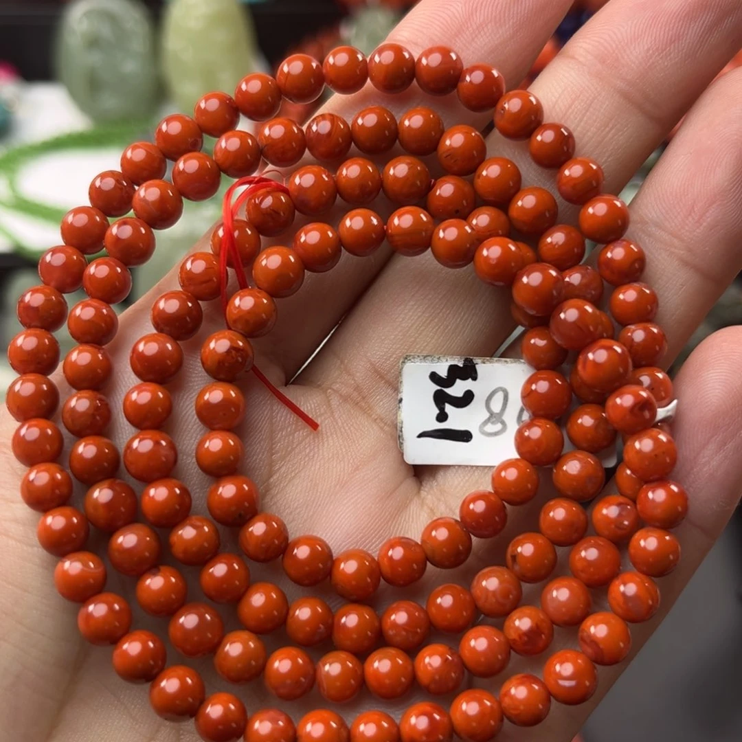 南红玛瑙未镶嵌珠宝奇石5.5mm