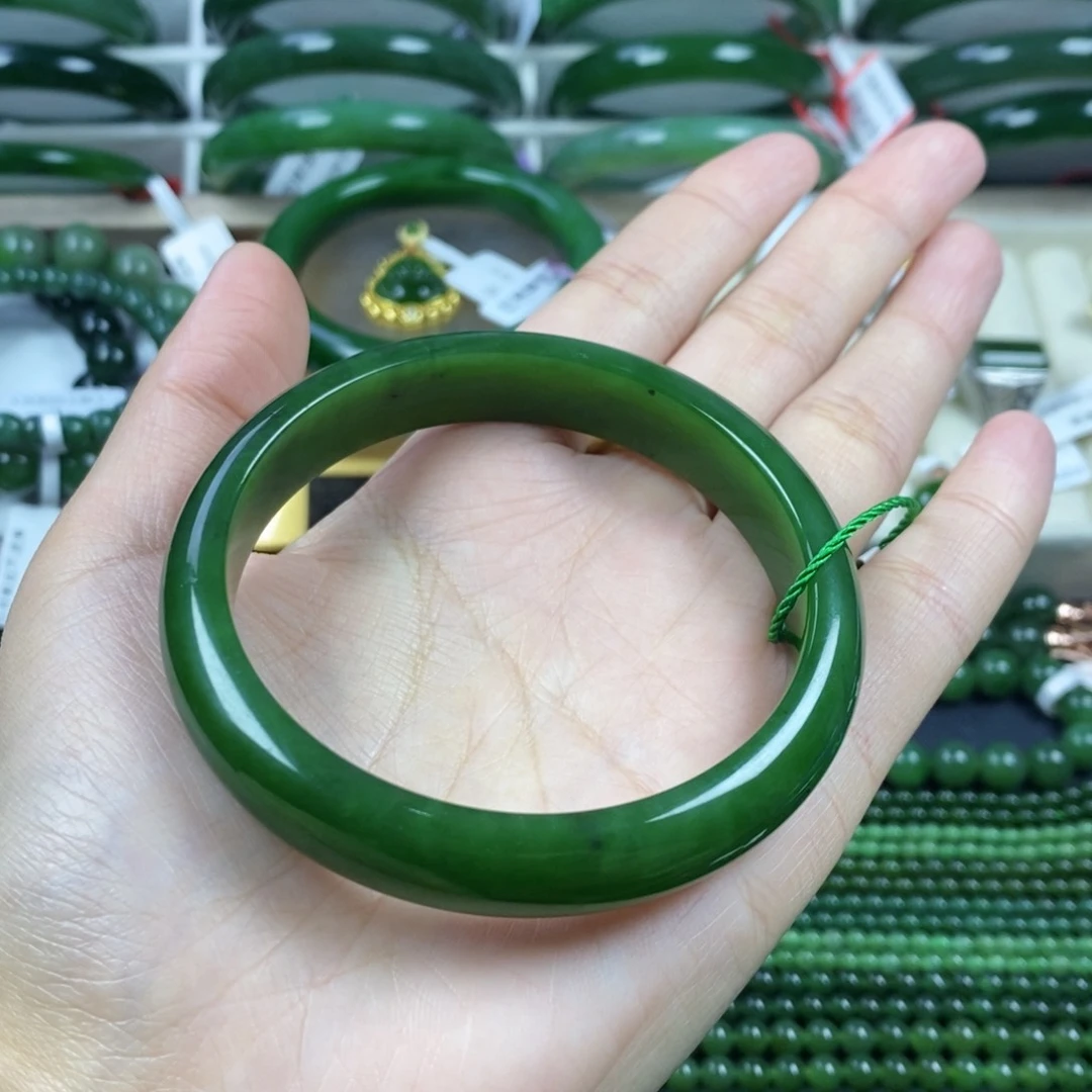 和田玉（碧玉）手镯未镶嵌61