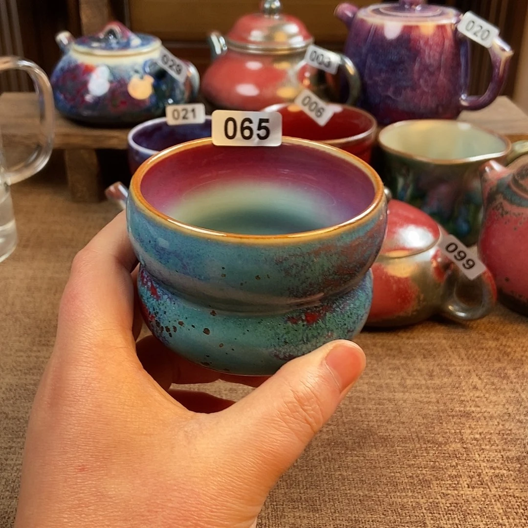 摆件钧瓷主人杯杯