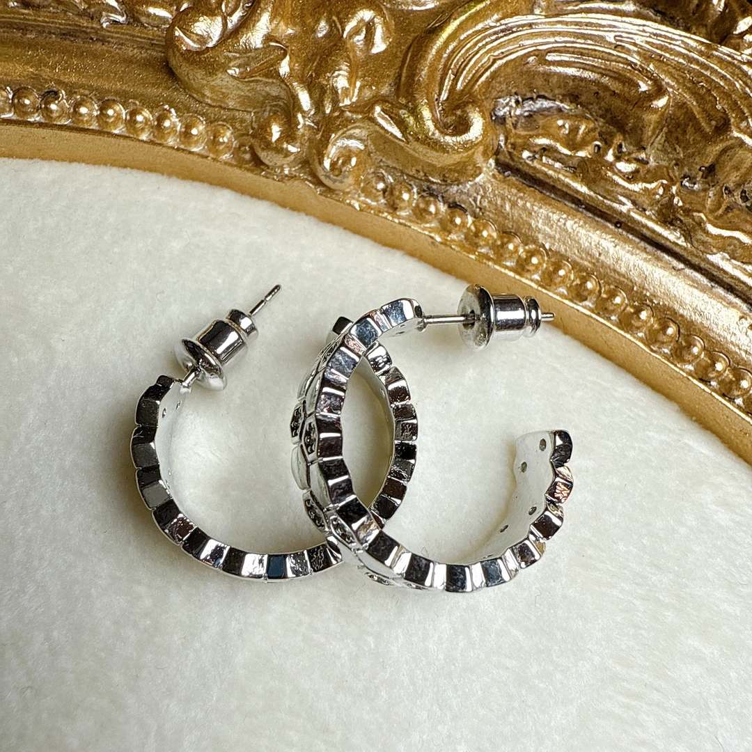 铜合金锆石耳饰 【雨桐高奢饰品】耳环CC00940