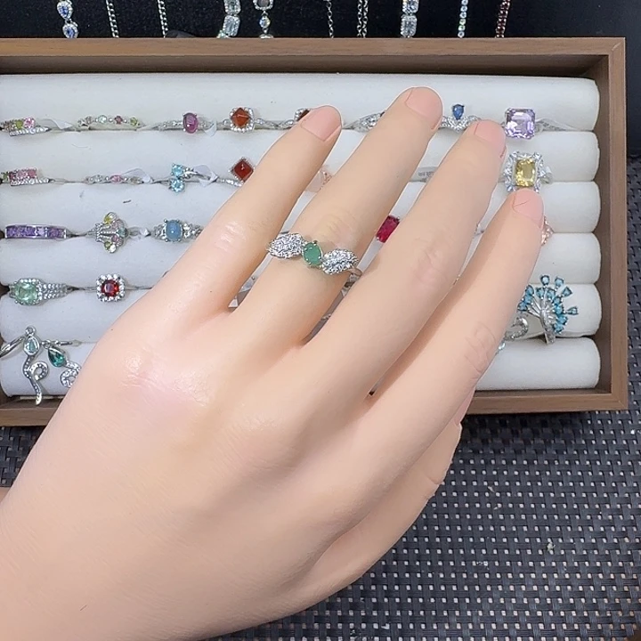 戒指合金祖母绿1453