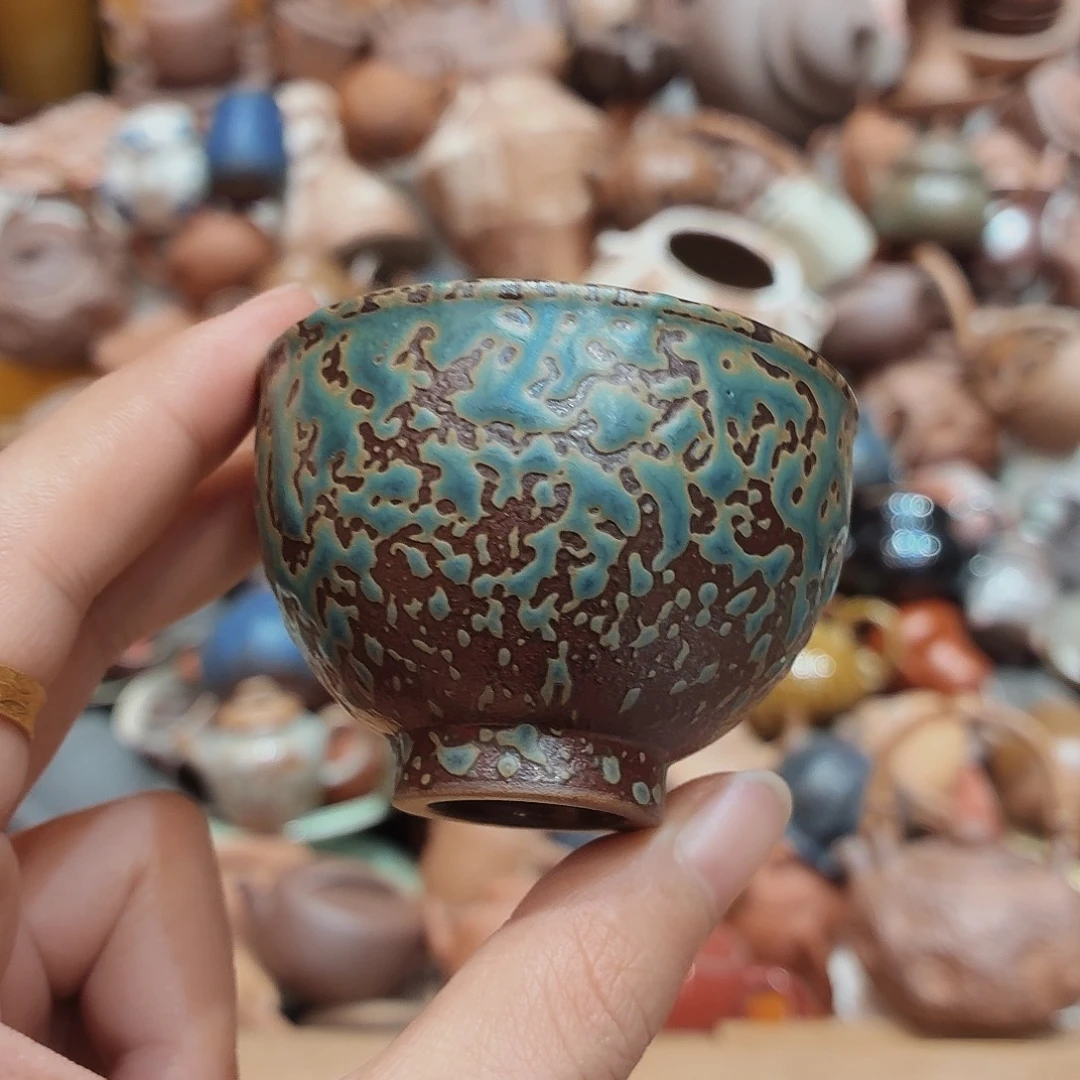 柴烧老岩泥高温茶器皿