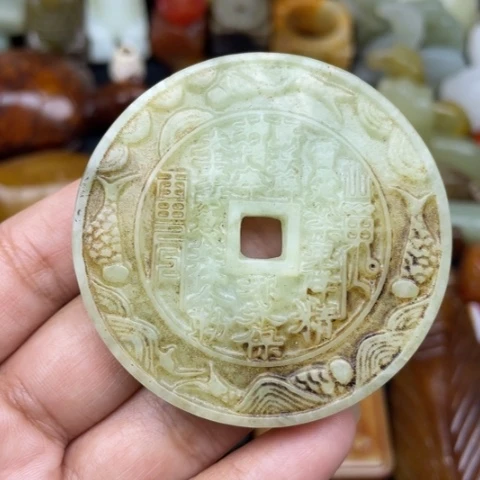蛇纹石玉未镶嵌颈饰19