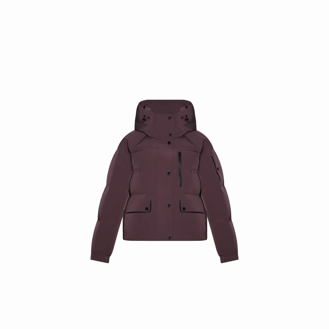 新款女短款连帽时尚气质保暖羽绒服29713