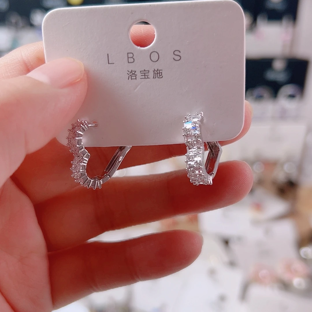 琉璃纯铜合金耳环的