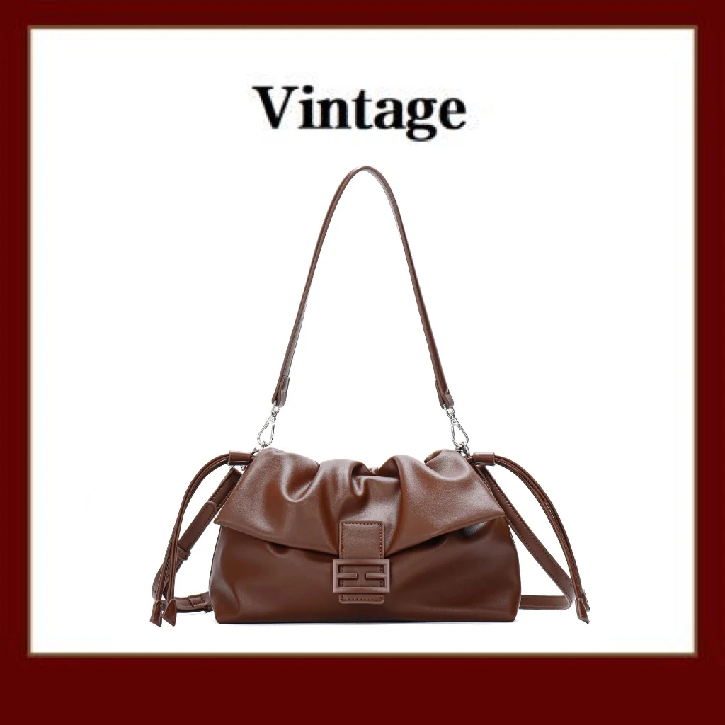 FIMKA咖啡色轻奢时尚单肩包