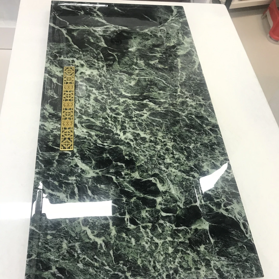 天然奢石茶盘：普拉达绿 90cm×45cm 大尺寸茶盘