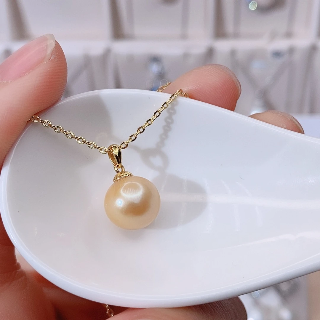 颈饰银S925镶嵌淡水珍珠