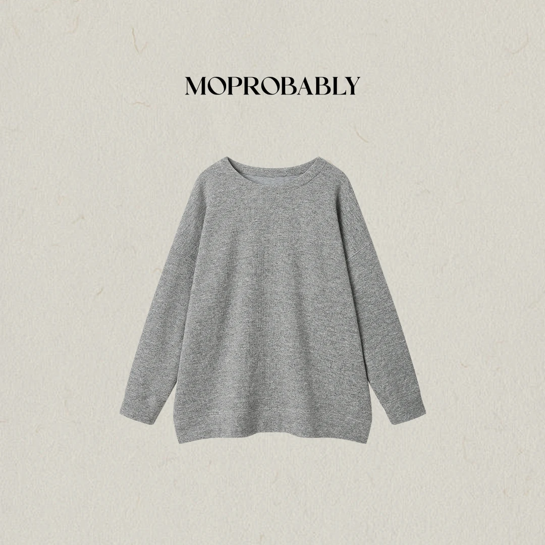 Moprobably李予诺「雾灰」极简百搭卫衣休闲裤L5348008+L5351019