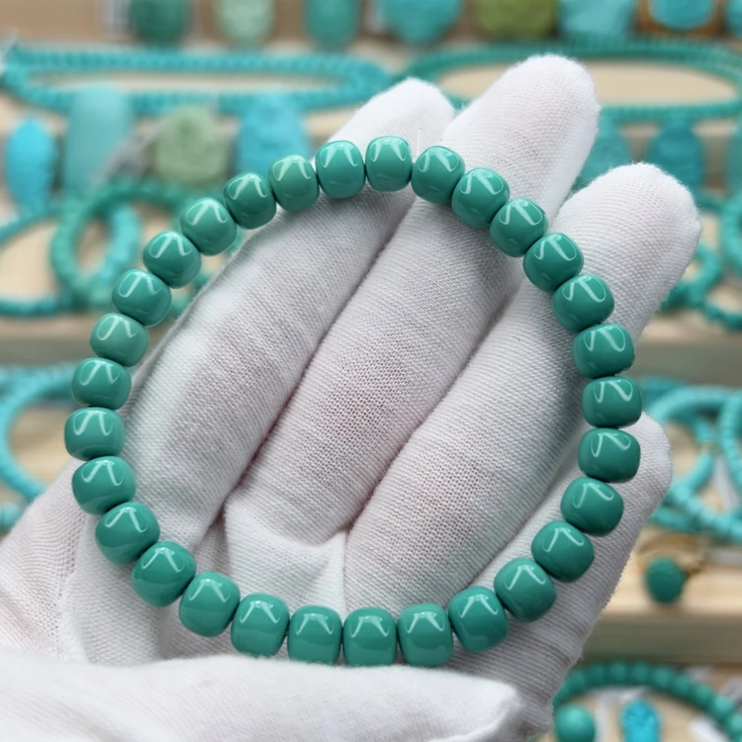 绿松石珠宝奇石18K金镶嵌