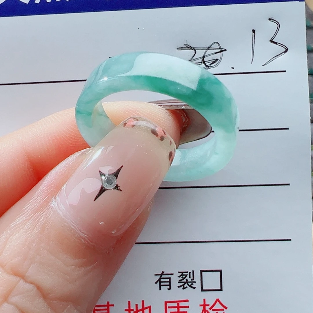 未镶嵌戒指翡翠猫**戒圈