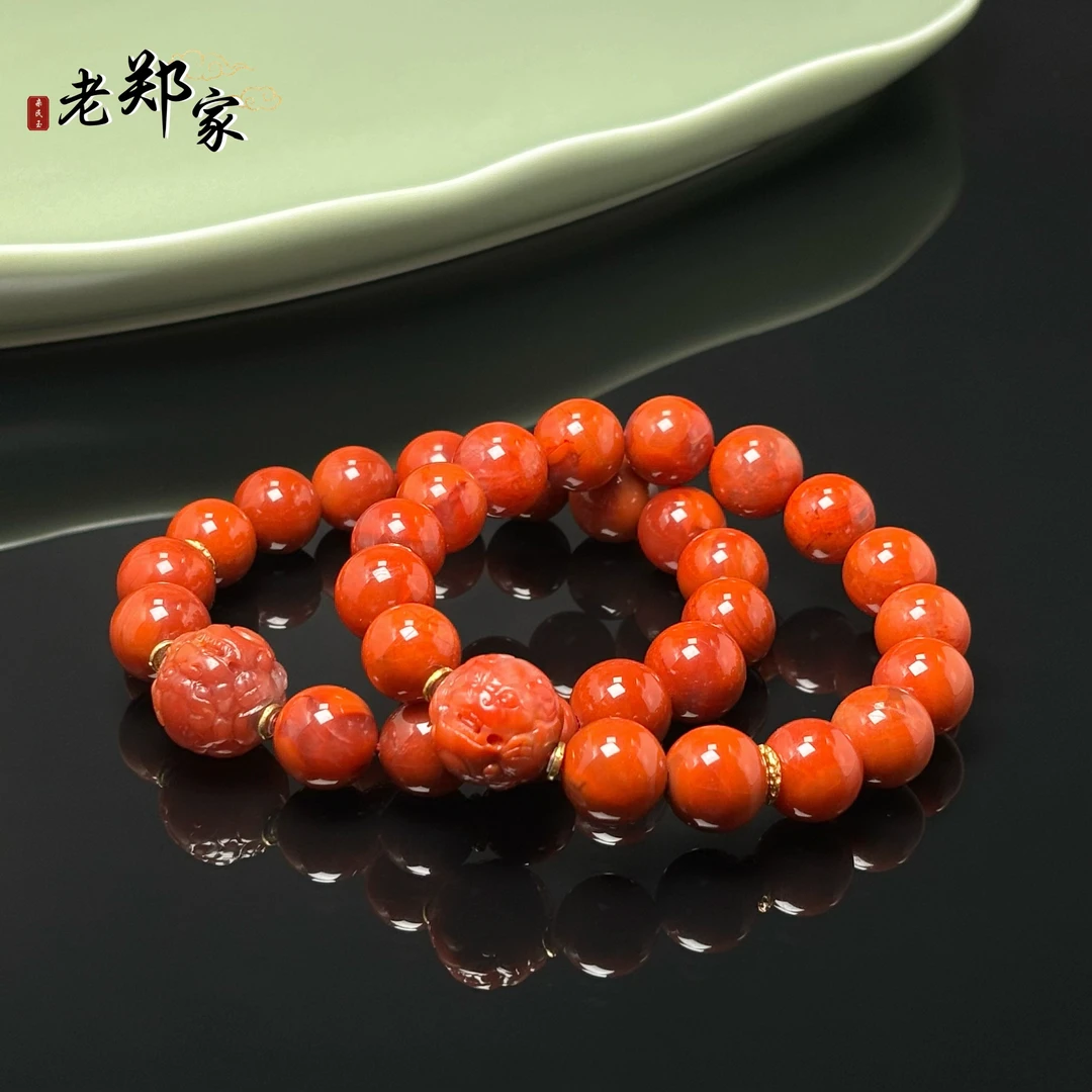 【老郑家】南红玛瑙DIY手串 多样性发一件 约12mm+