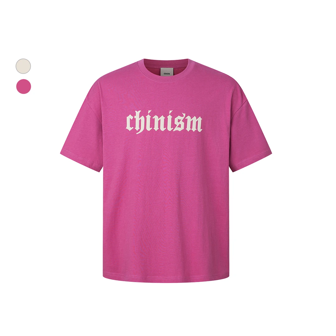 CHINISM赤尘 立体logo经典短袖T恤男2025夏季新款