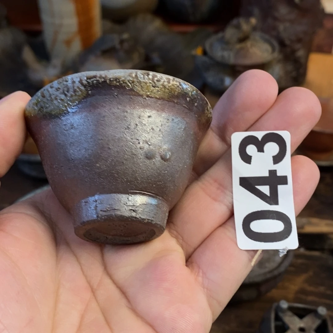 备前烧柴烧茶具小杯子春芳