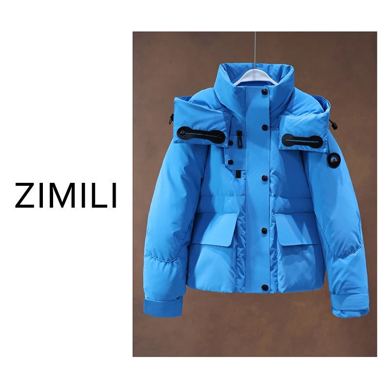 【亮哥欧货女装】冬季户外轻运动《海蓝》90绒高蓬松加厚羽绒服26952