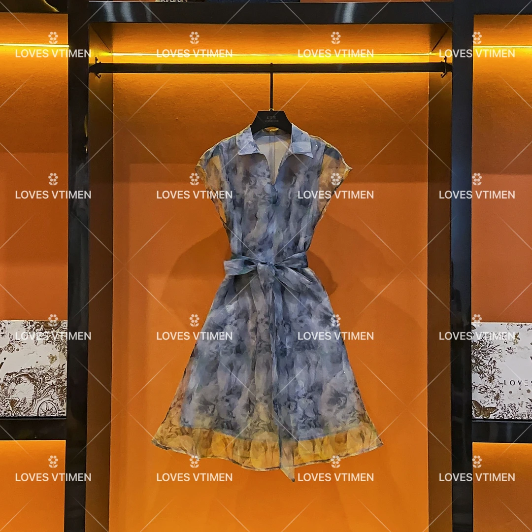 【vian专属】设计师款气质显瘦轻奢风无袖收腰连衣裙LOVES-A674