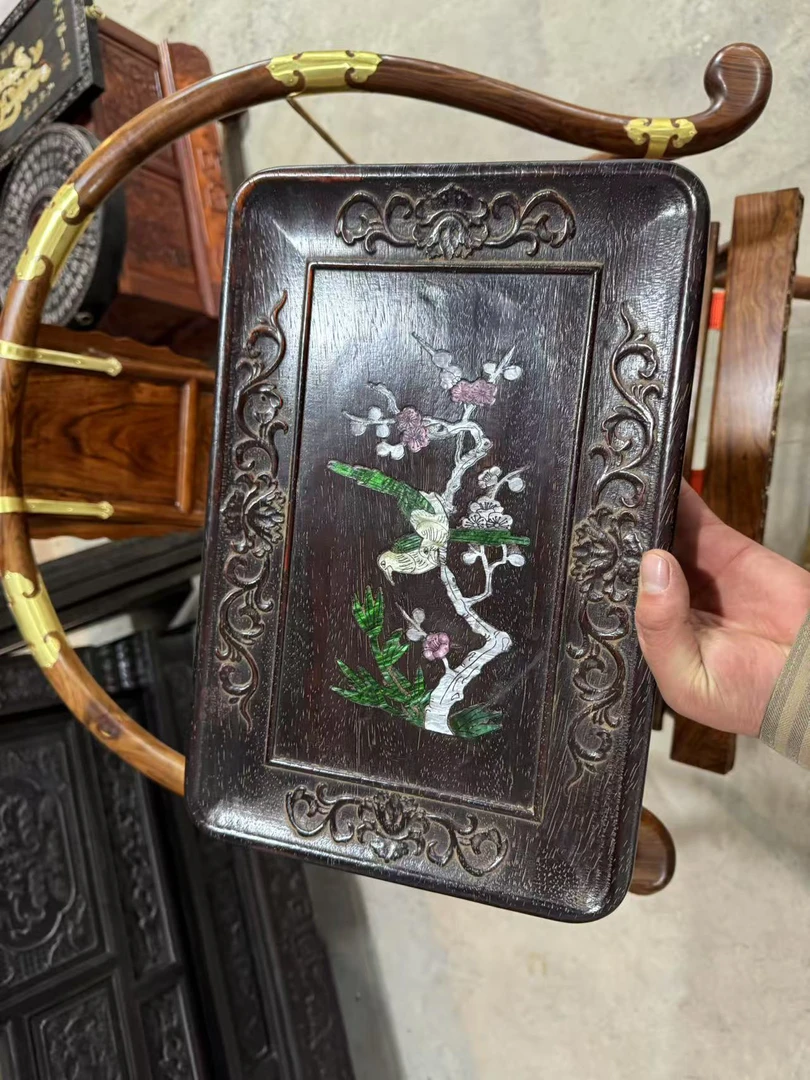 手工艺非遗喜上眉梢 茶盘一个