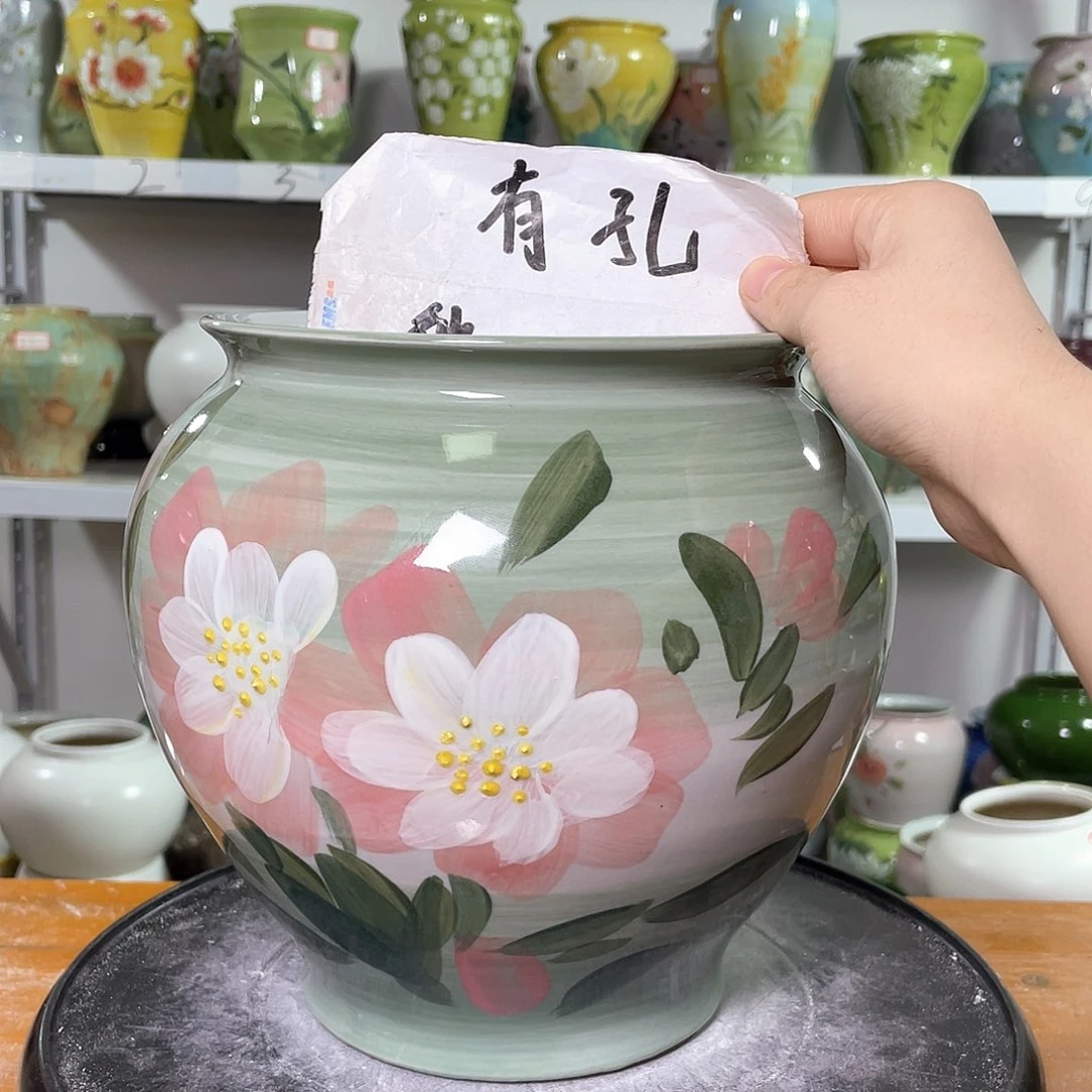 景德镇陶瓷花盆花器暇256
