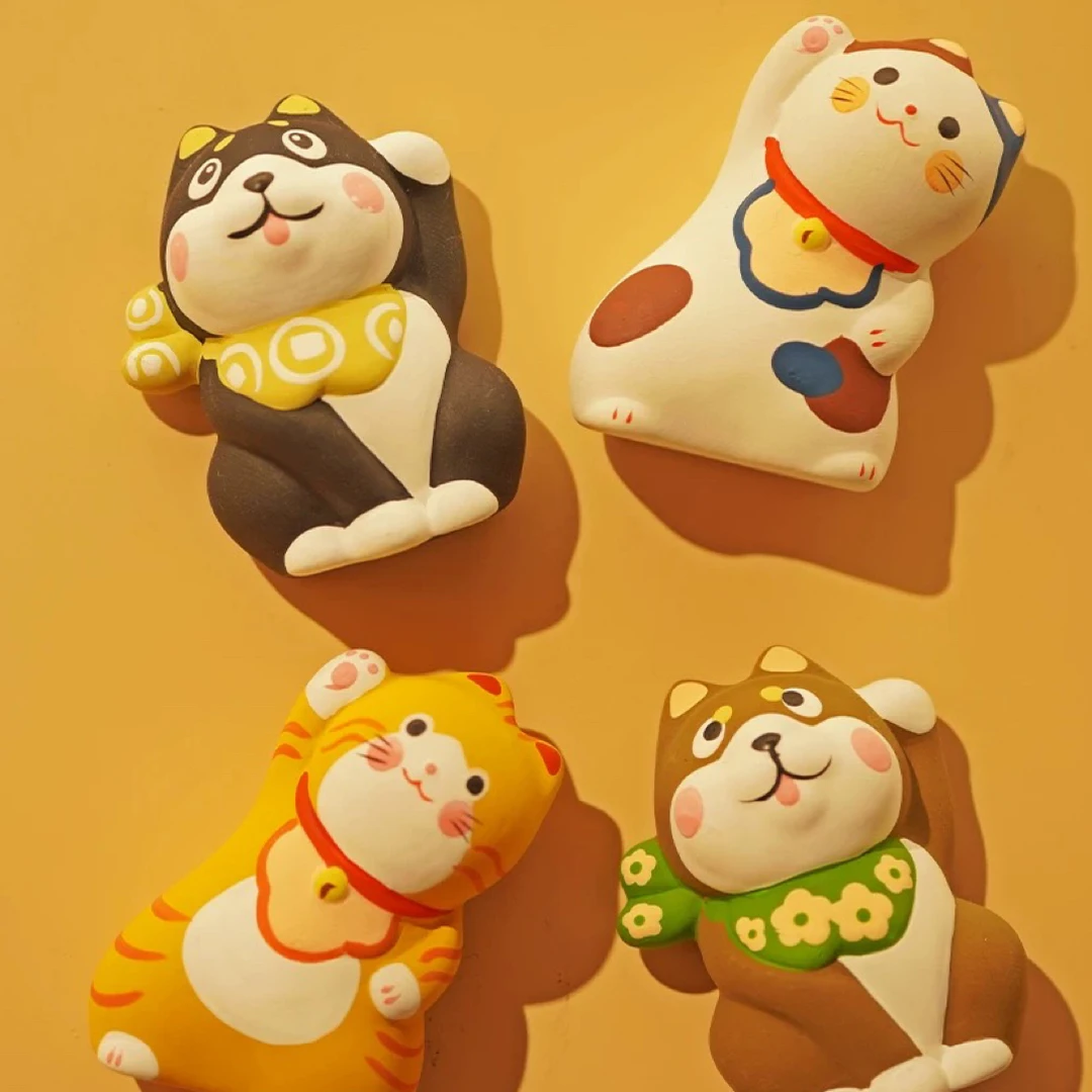 杭州灵隐文创馆个性创意禅猫冰箱贴