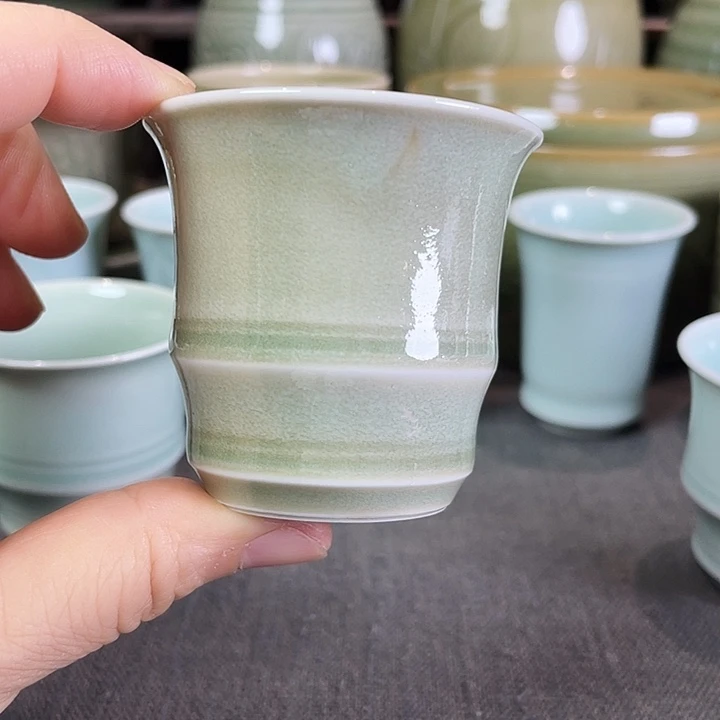 S***y耀州窑窑变釉茶盏微瑕