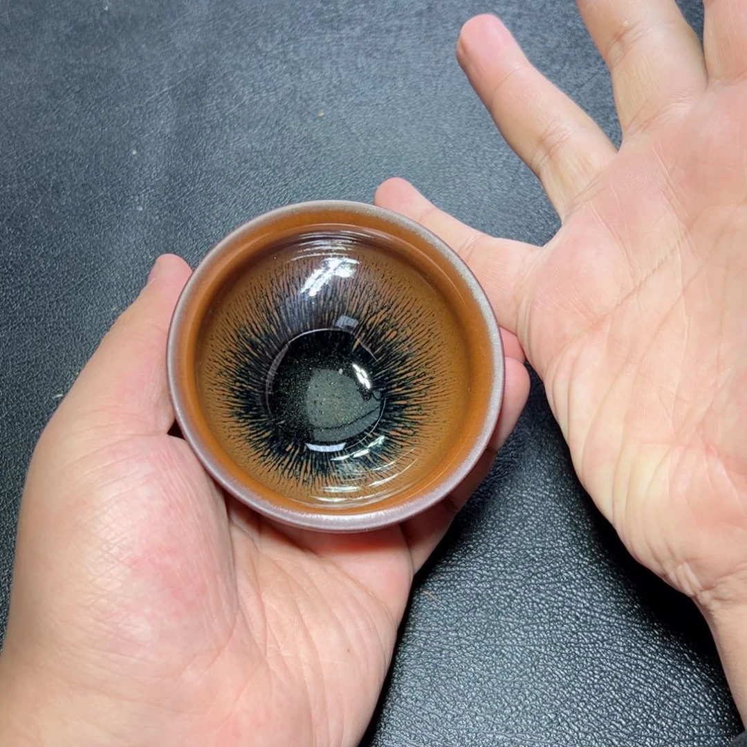 茶盏兔毫建窑建盏主人杯