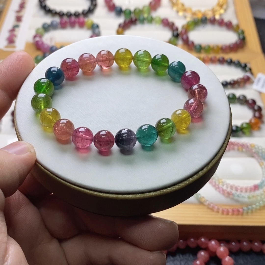 碧玺未镶嵌碧玺手链