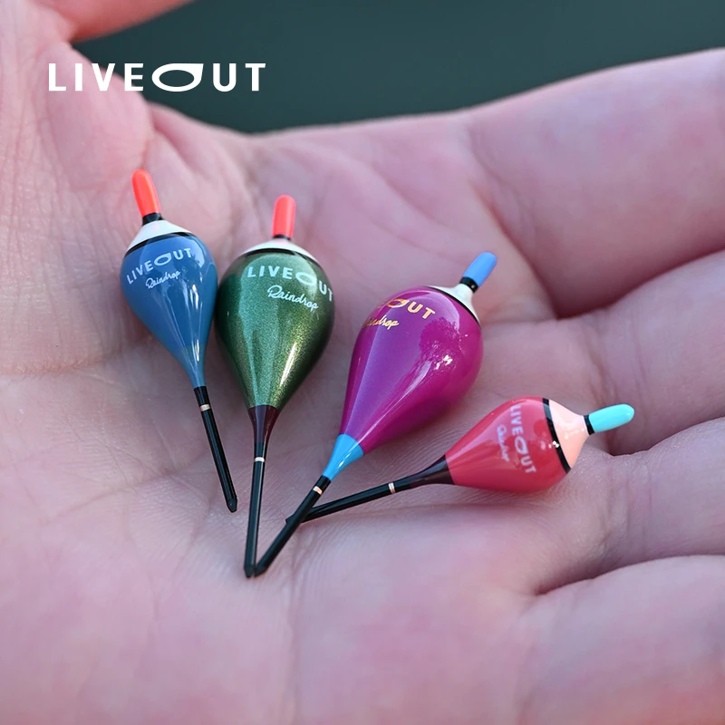LIVEOUT水滴小物钓浮漂 超灵敏咬钩巴尔衫木立漂溪流漂鳑鲏漂
