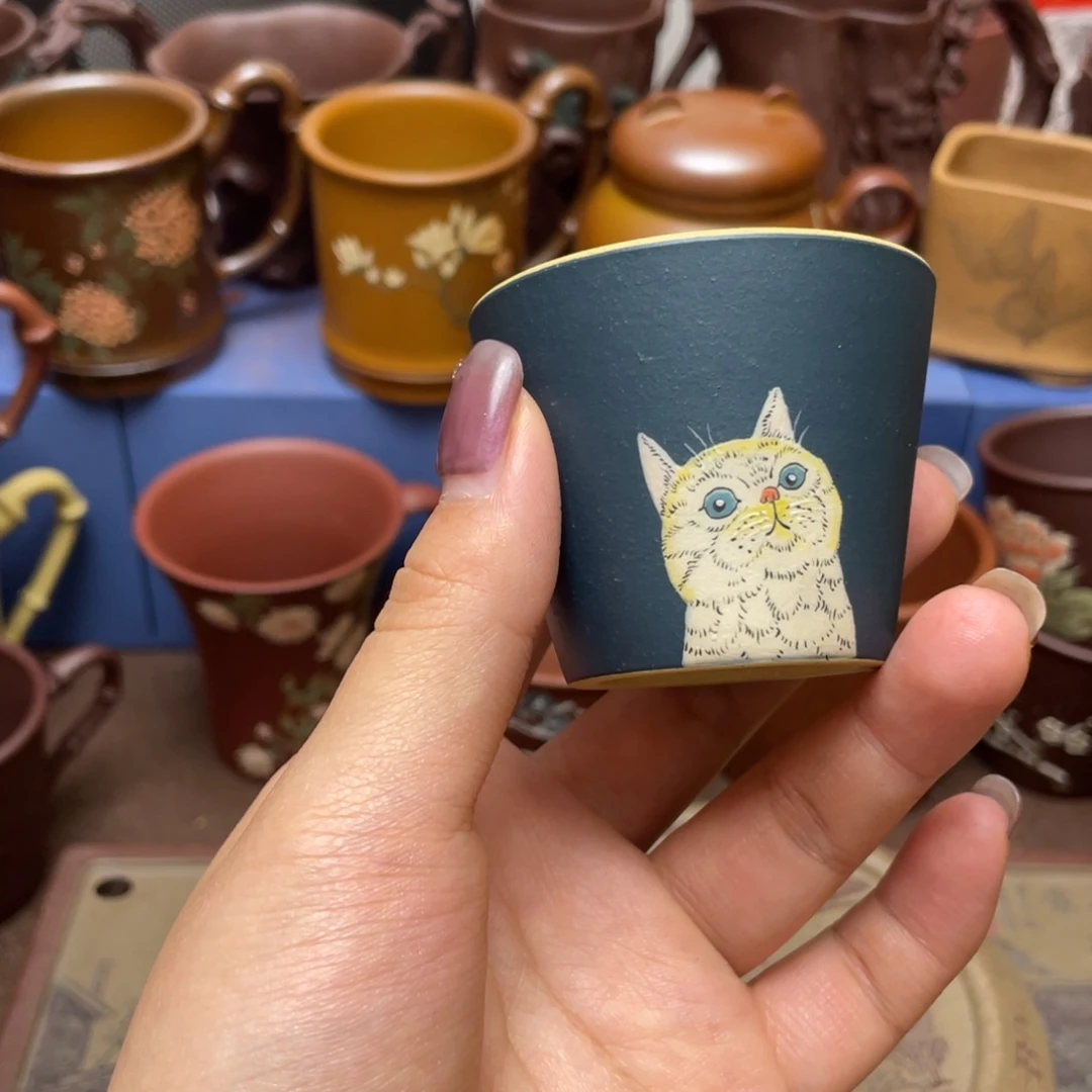 紫砂茶杯紫砂主人杯