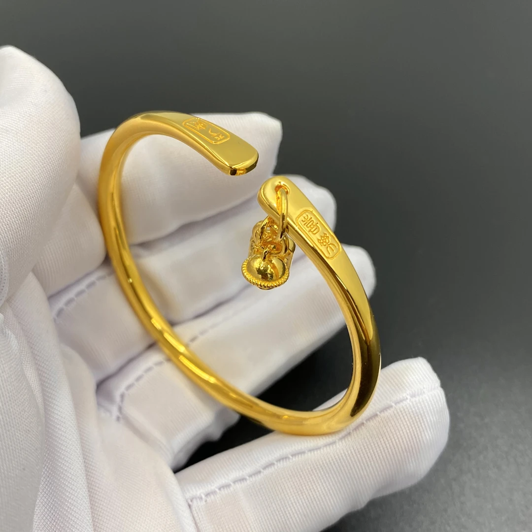 足银手镯 平安喜乐手镯