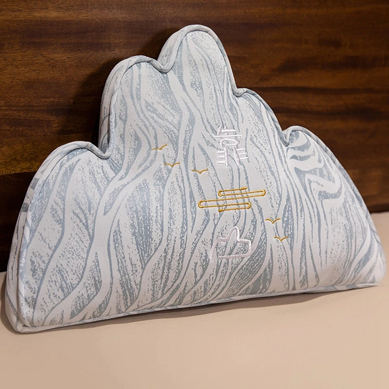 靠山抱枕办公室椅子靠背垫创意护腰靠垫客厅沙发高级感靠枕新中式