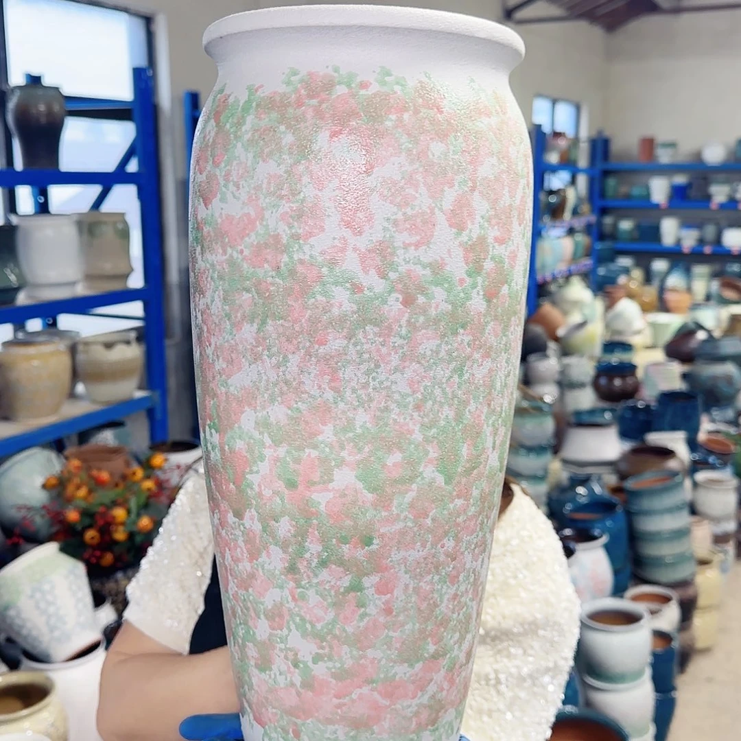 紫砂花盆高40口17