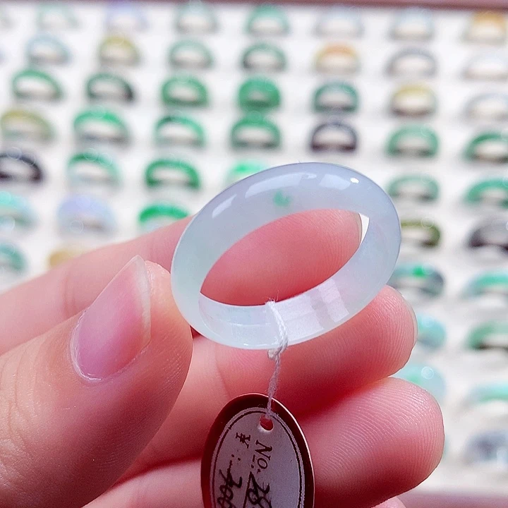 翡翠未镶嵌戒指28-29号