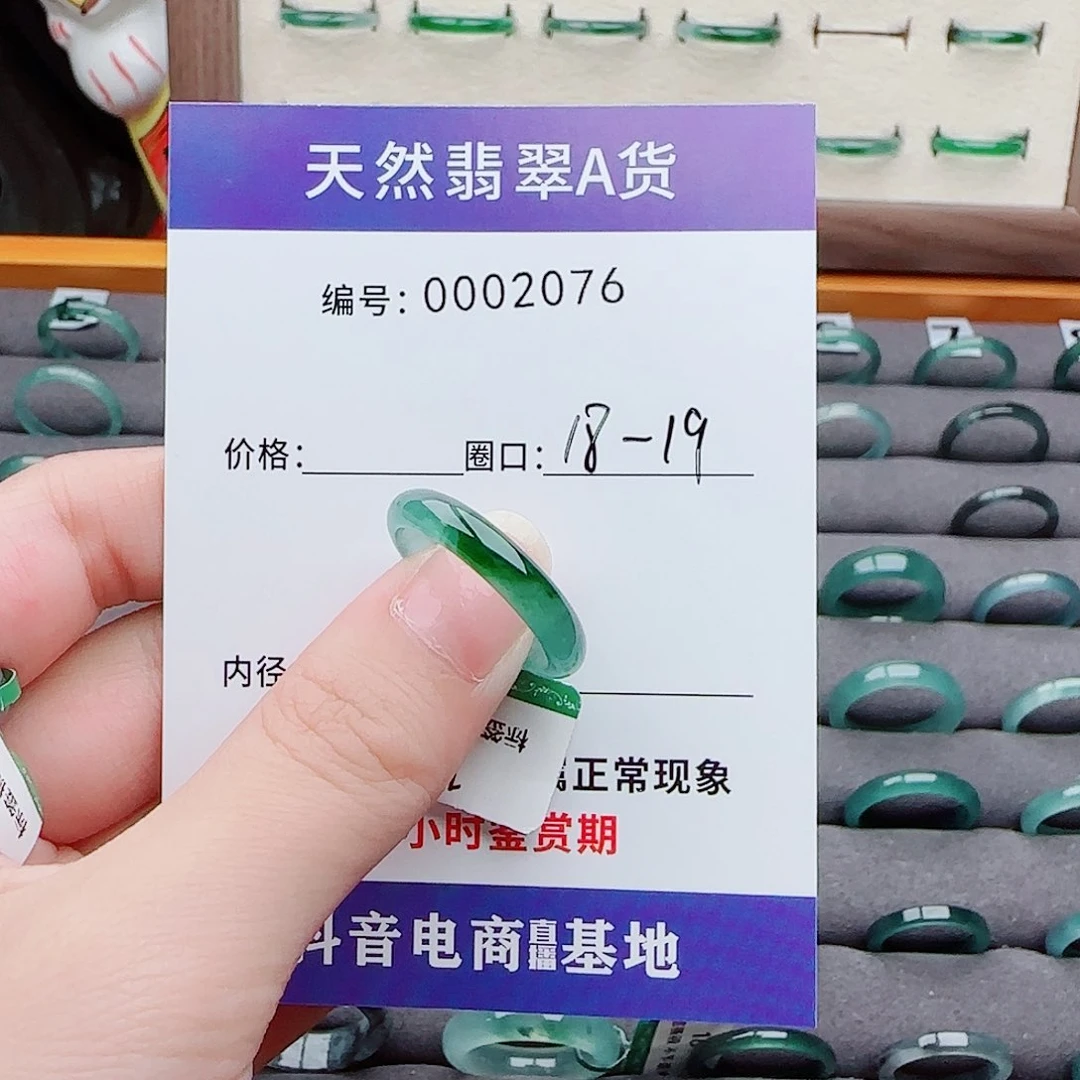 翡翠戒指未镶嵌图****兔