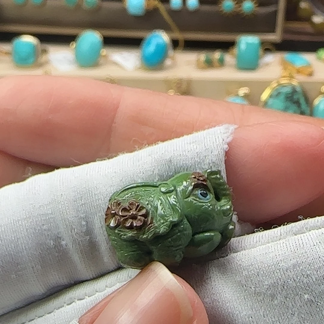 绿松石未镶嵌吊坠(不含链)