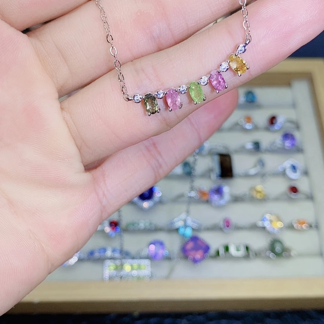 未镶嵌项链碧玺4569