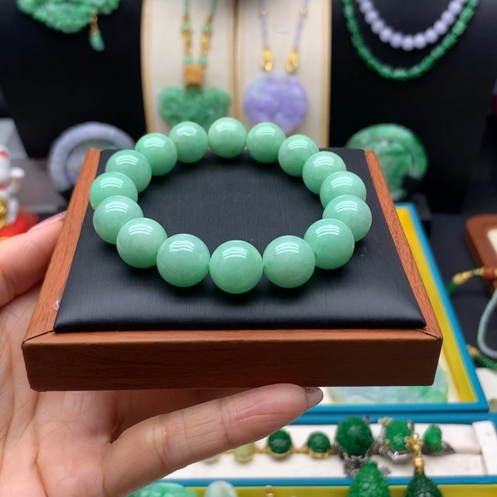 翡翠未镶嵌手链翡翠手串
