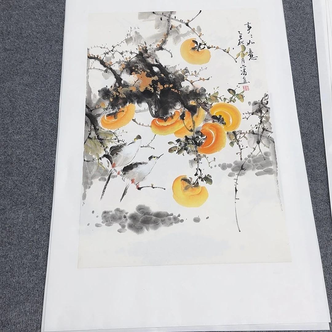 国画国画作品山水花鸟