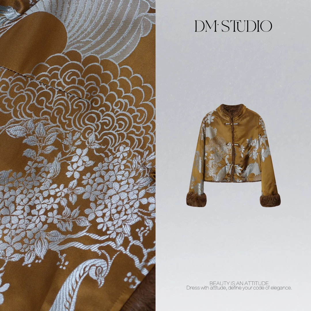 DEDM•STUDIO/新中式复古国风奢华高级盘扣外套2511WT/A2530-6708