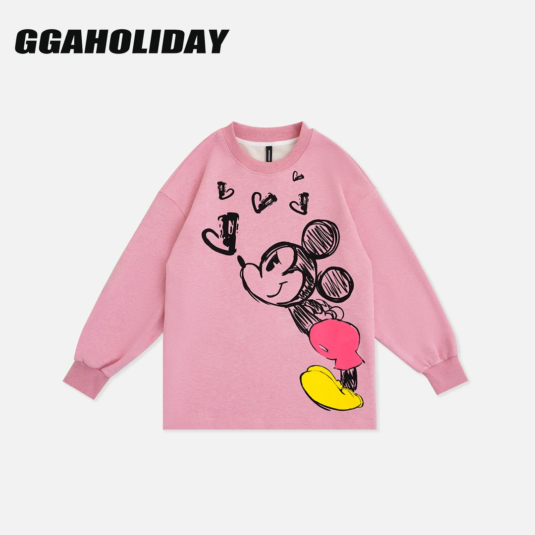 GGAHOLIDAY秋冬时尚宽松复古休闲潮流卫衣-153223