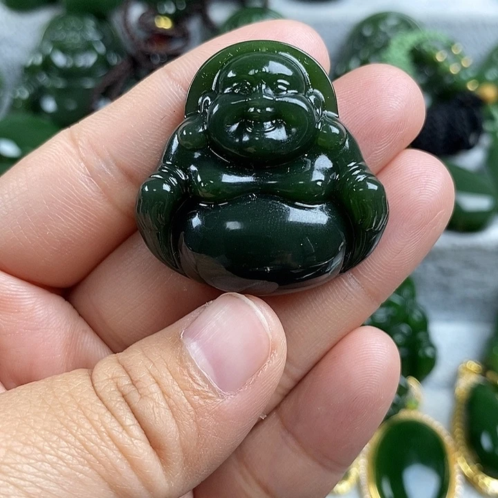 端***杰和田玉（碧玉）未镶嵌颈饰35