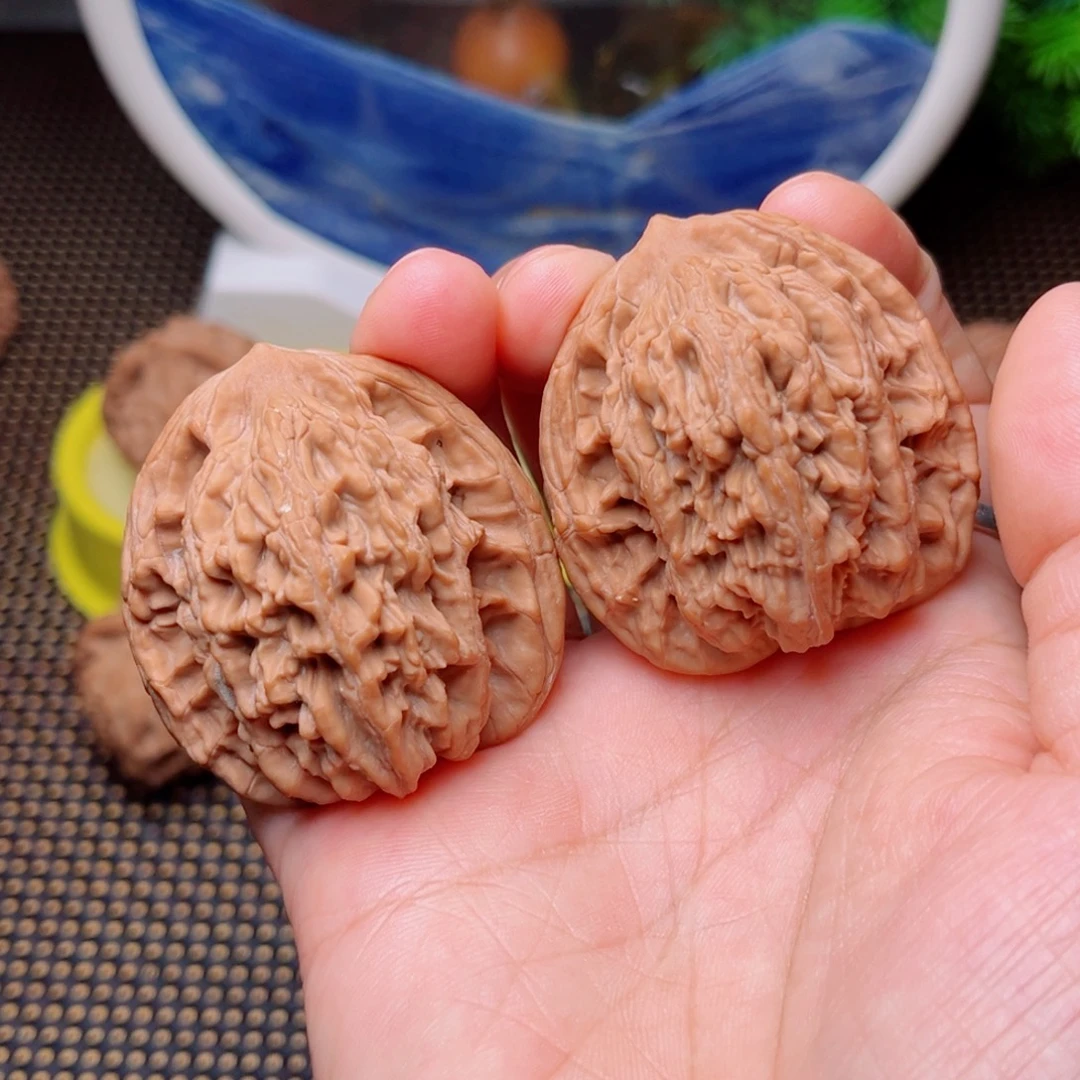 梁***硬吊坠文玩核桃虎头44