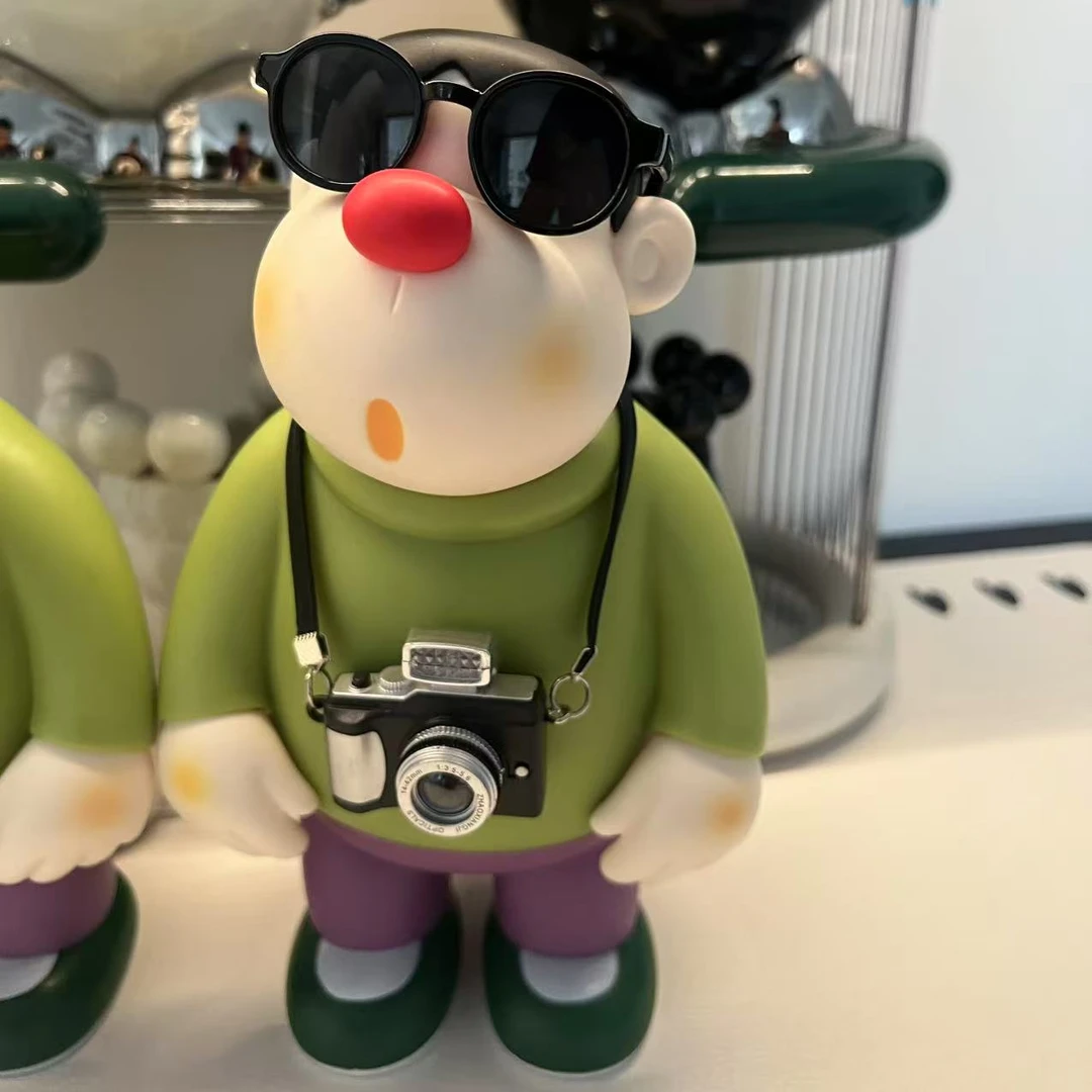 23cm胖虎桌面摆件办公桌家居饰品客厅装饰品胖虎摆件家居装饰手办