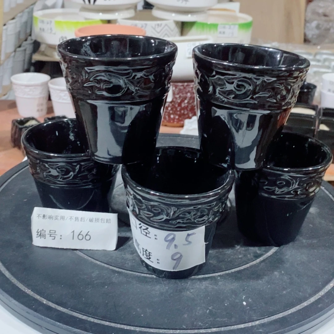微瑕花盆-166-口9.5×9-5个