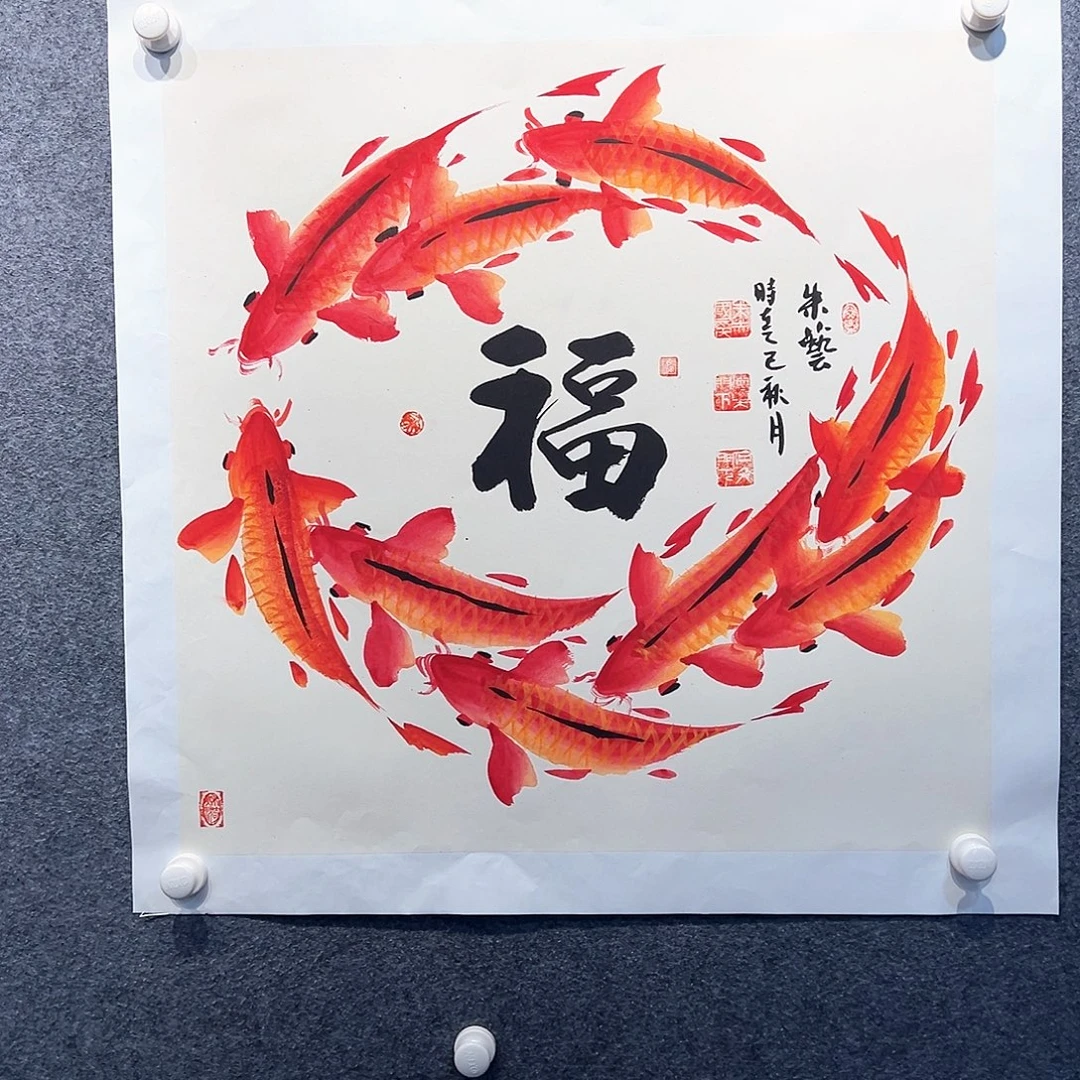 国画纯手绘系列画心