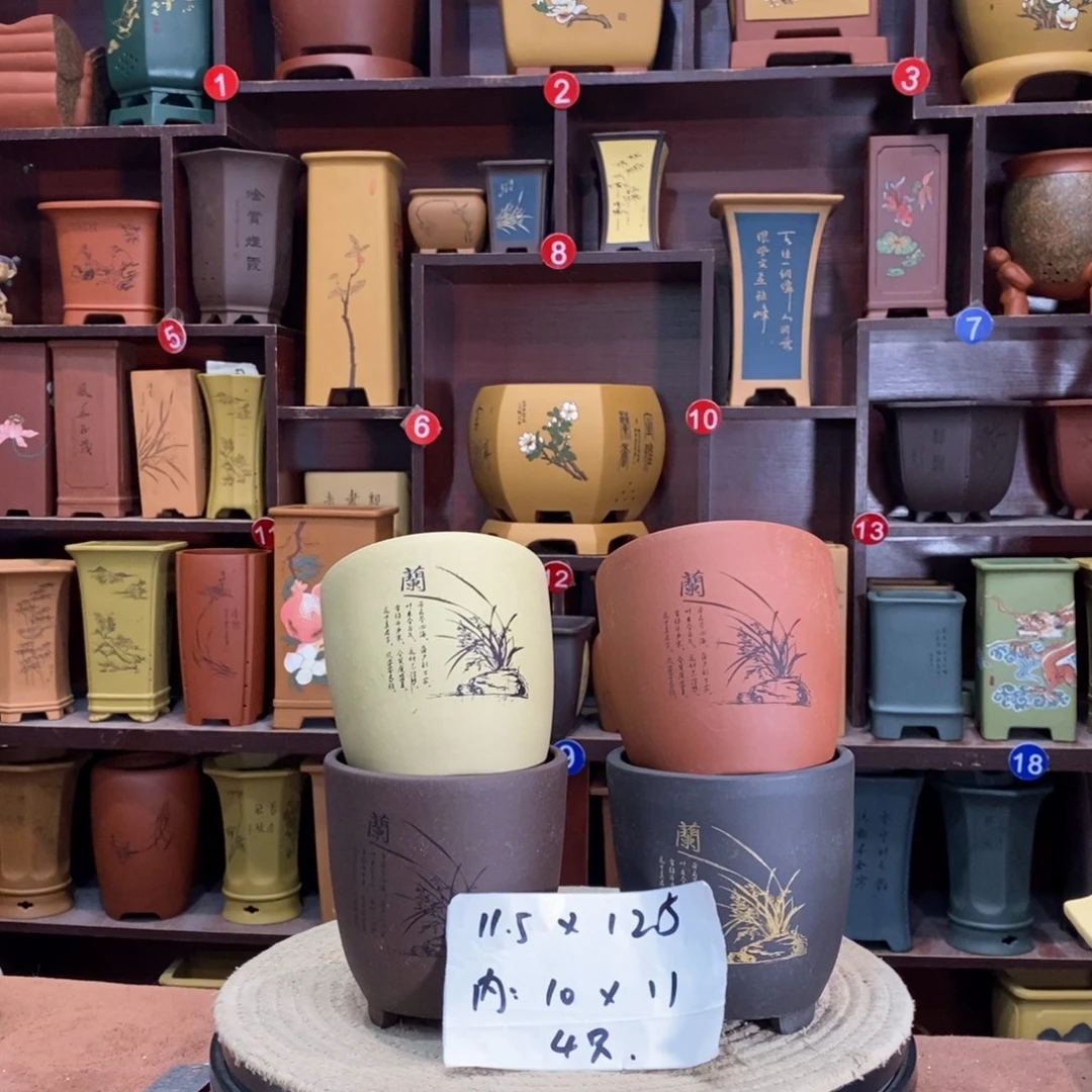 紫砂艺术紫砂花盆