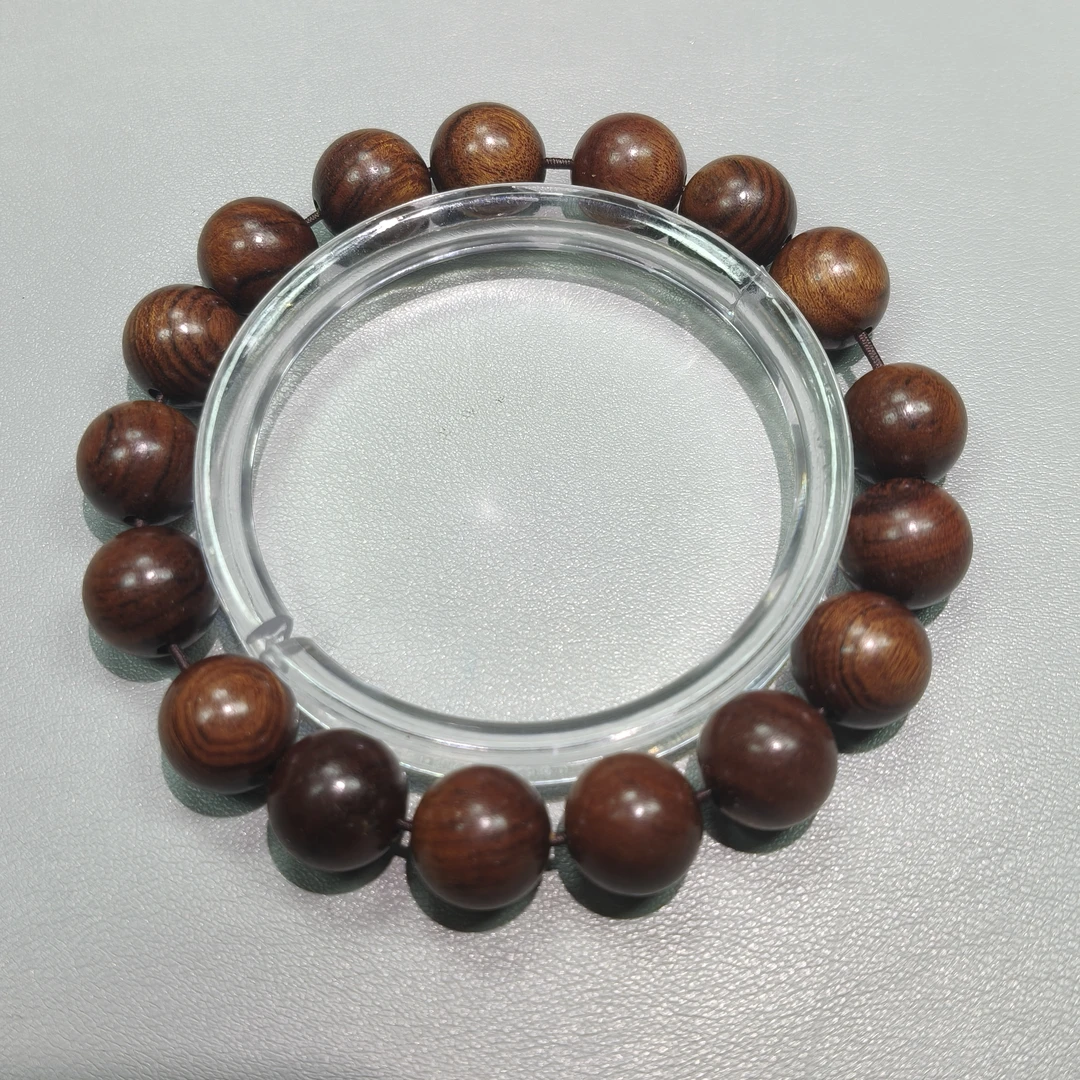 M503 桃木 卡1.2圆珠单圈手串