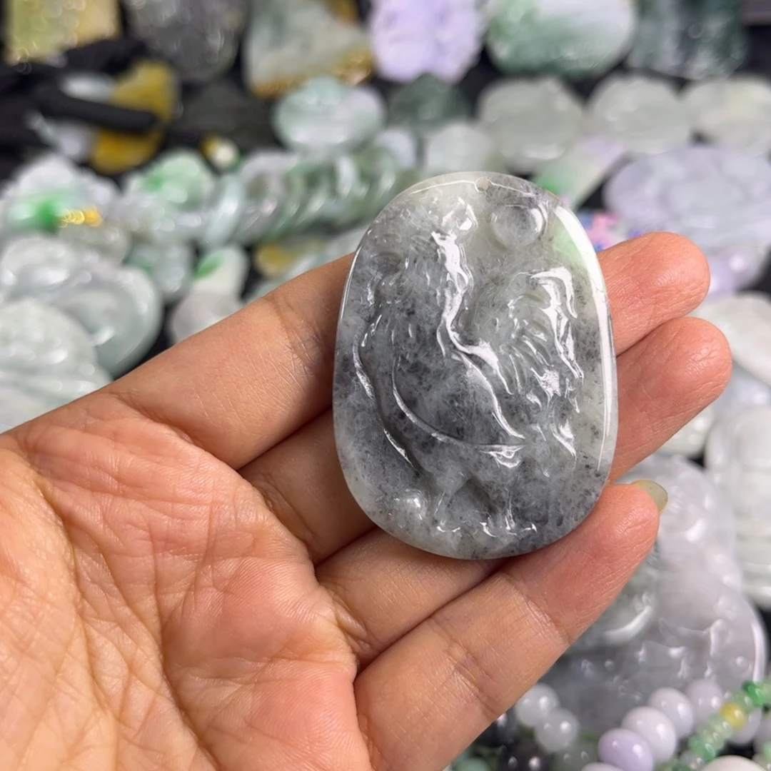 参***洛翡翠未镶嵌吊坠(不含链)